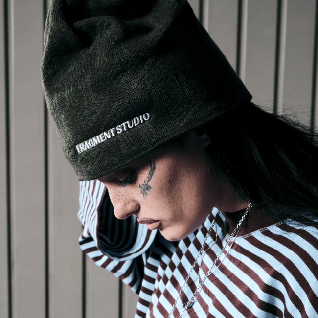 BEANIE MONOGRAM - KHAKI - FRAGMENT STUDIO