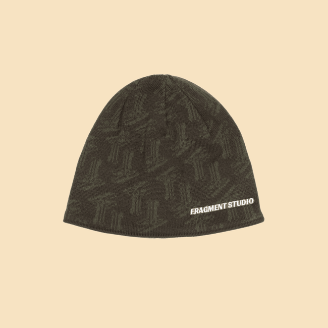 BEANIE MONOGRAM - KHAKI - FRAGMENT STUDIO