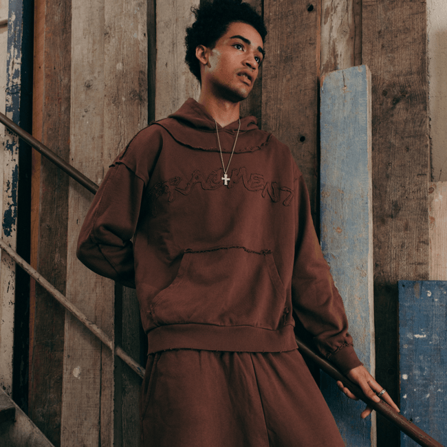 BROWN HOODIE - FRAGMENT STUDIO