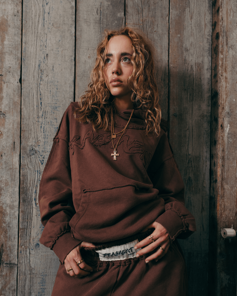 BROWN HOODIE - FRAGMENT STUDIO