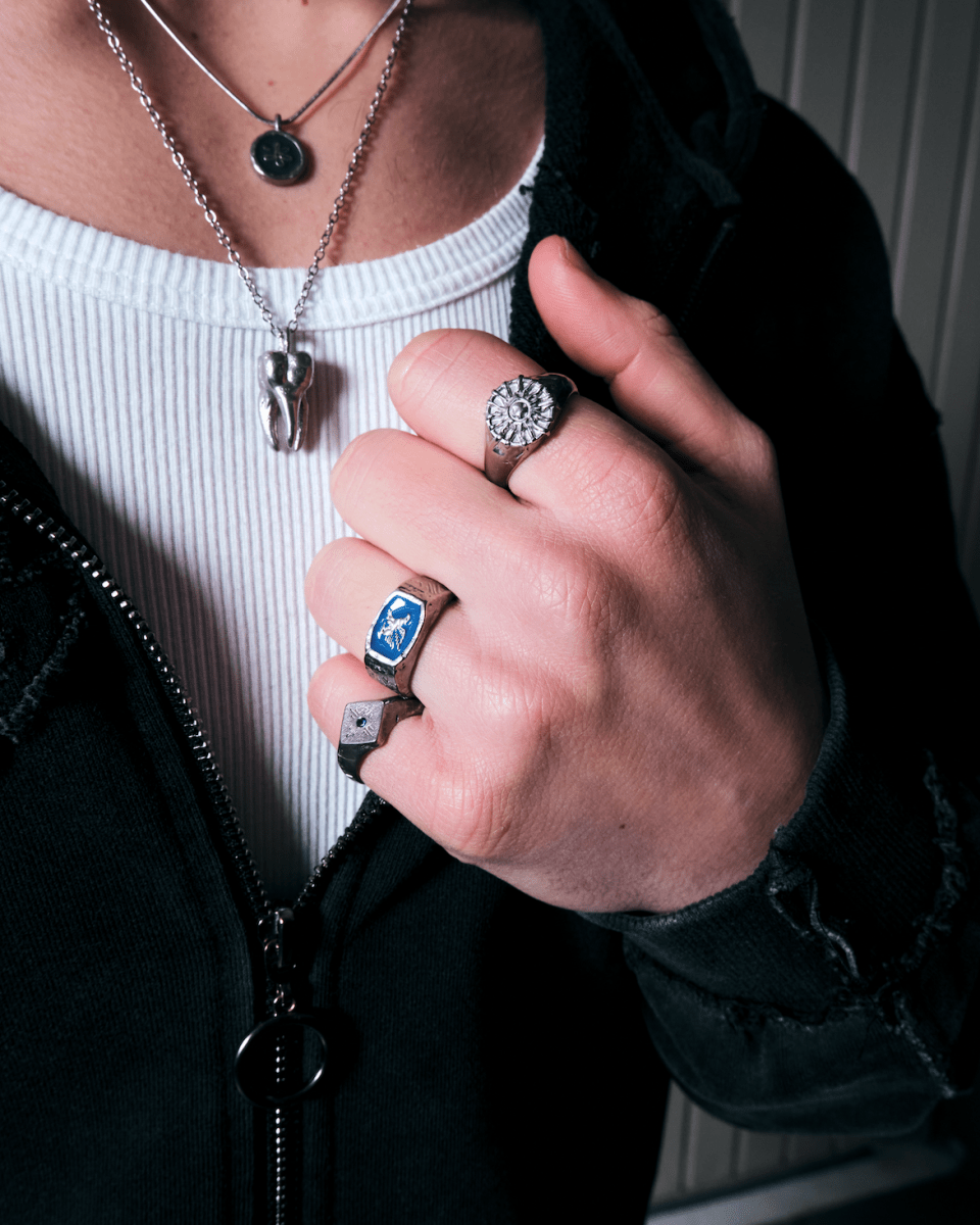EAGLE RING - BLUE - FRAGMENT STUDIO
