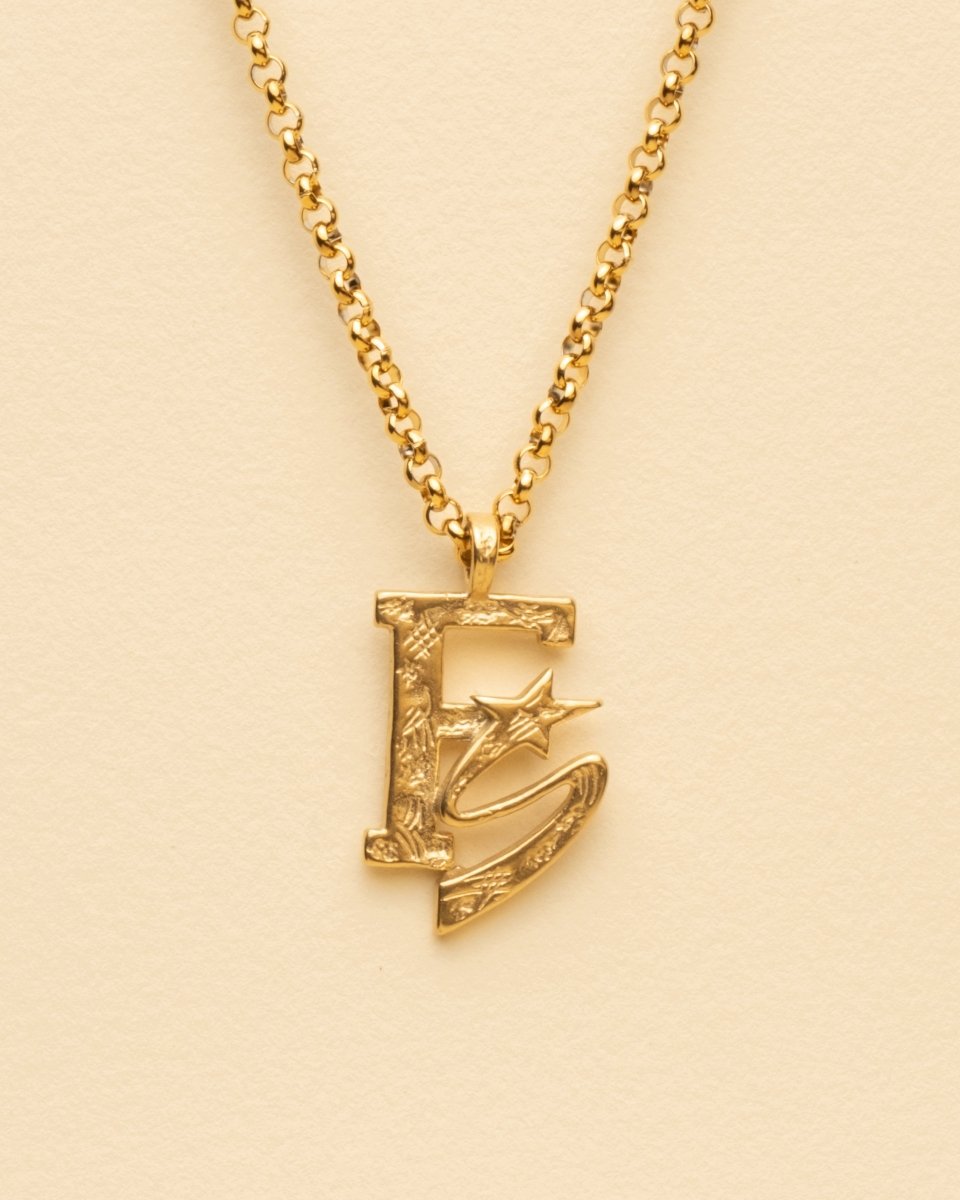 Collier Or – FS – Pendentif Initiales – Fragment Studio