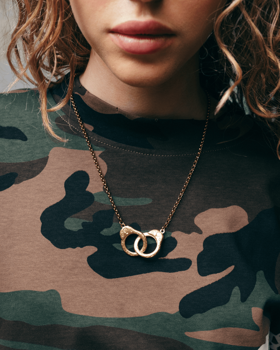 Gold Necklace – Handcuff – Handcuff Charms – Fragment Studio