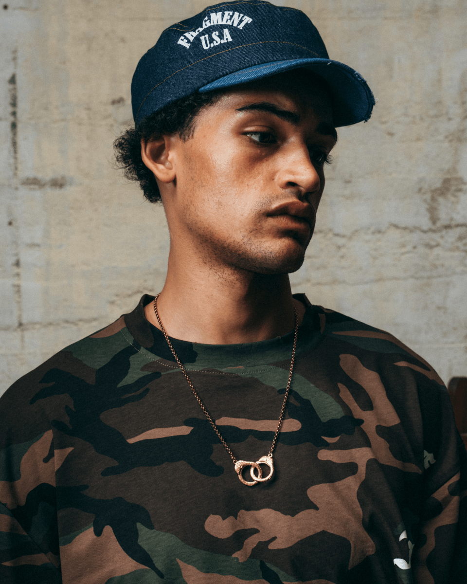 Gold Necklace – Handcuff – Handcuff Charms – Fragment Studio