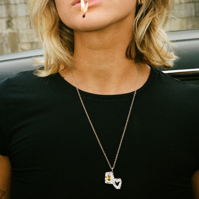 HEARTLESS PENDANT VOL 2 YELLOW TOPAZ - FRAGMENT STUDIO