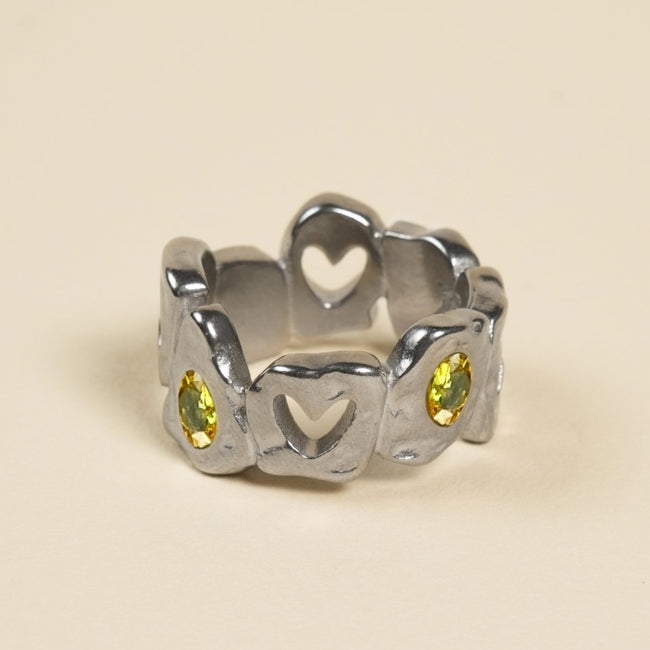 HEARTLESS RING VOL 2 YELLOW TOPAZ - FRAGMENT STUDIO