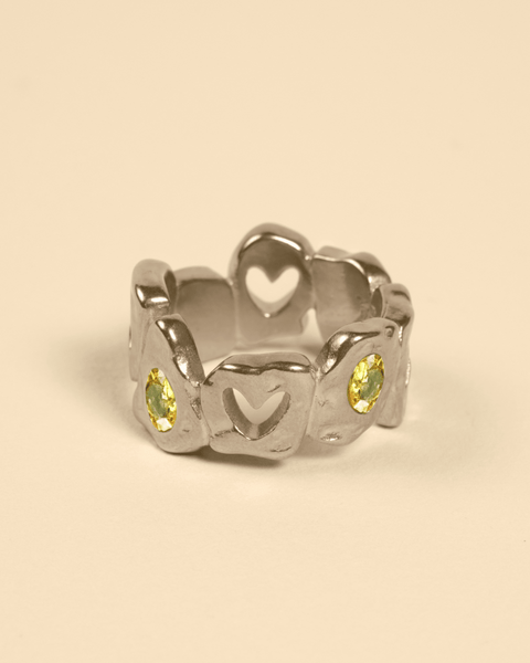 HEARTLESS RING - YELLOW TOPAZ