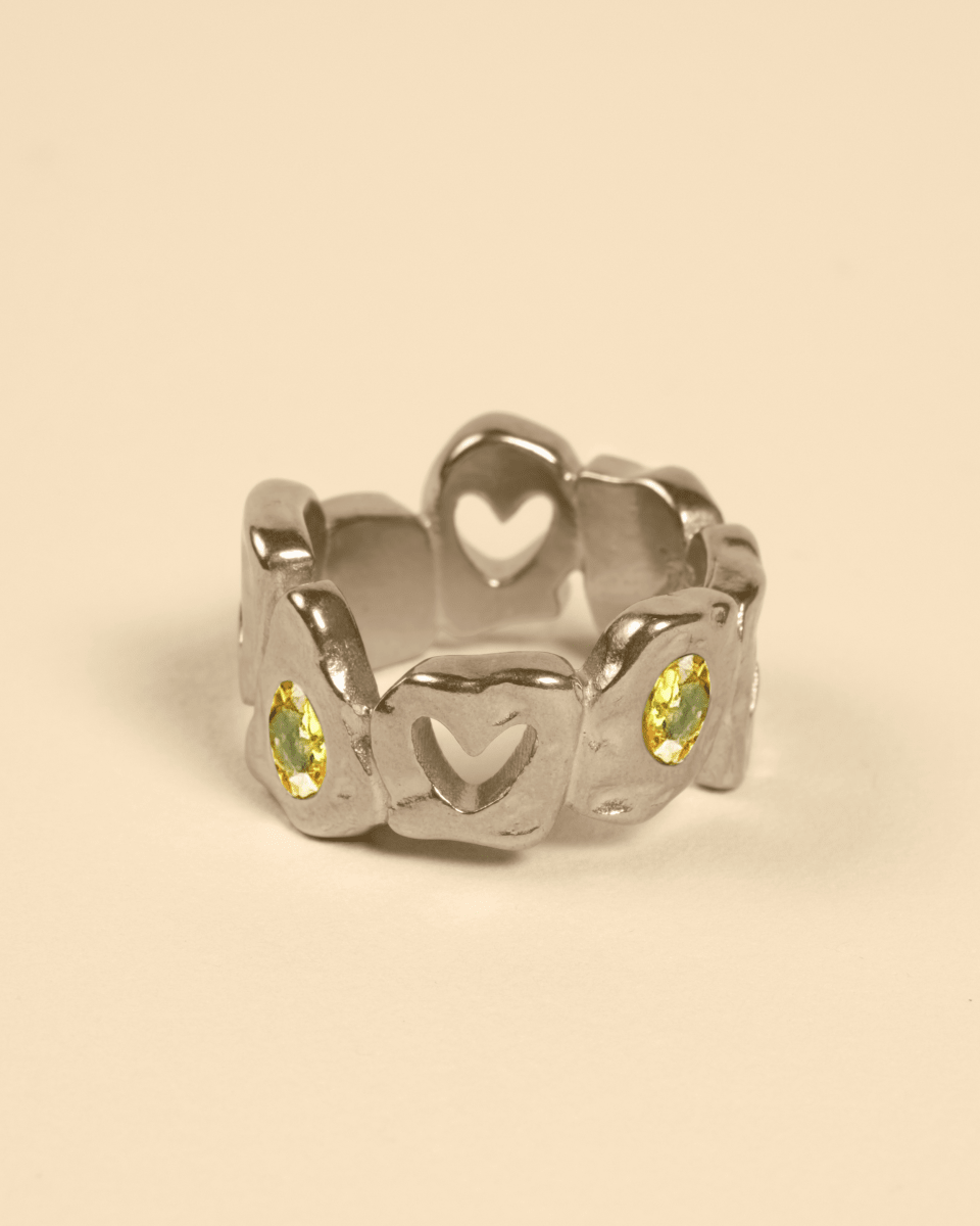 HEARTLESS RING - YELLOW TOPAZ - FRAGMENT STUDIO