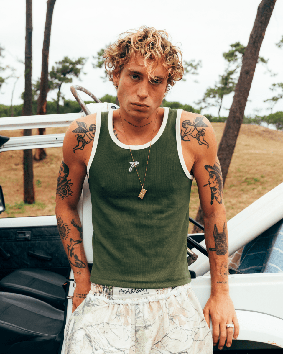 KHAKI TANK TOP - FRAGMENT STUDIO