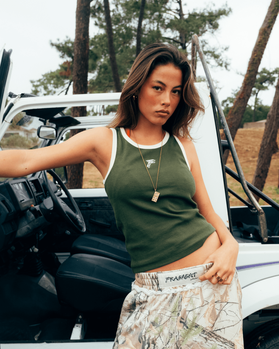 KHAKI TANK TOP - FRAGMENT STUDIO