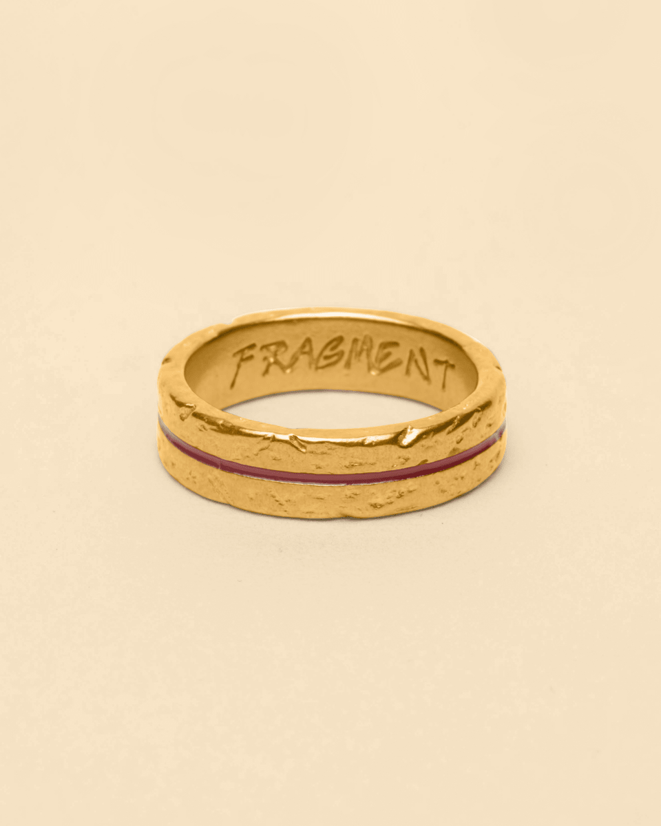 Bague Or – Line – Ligne Rouge – Fragment Studio