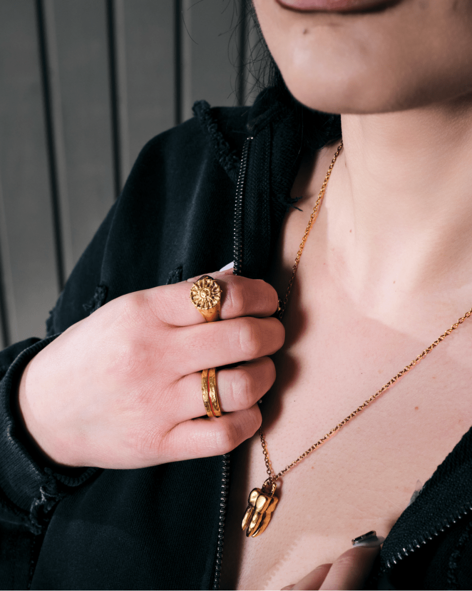 Bague Or – Line – Ligne Rouge – Fragment Studio