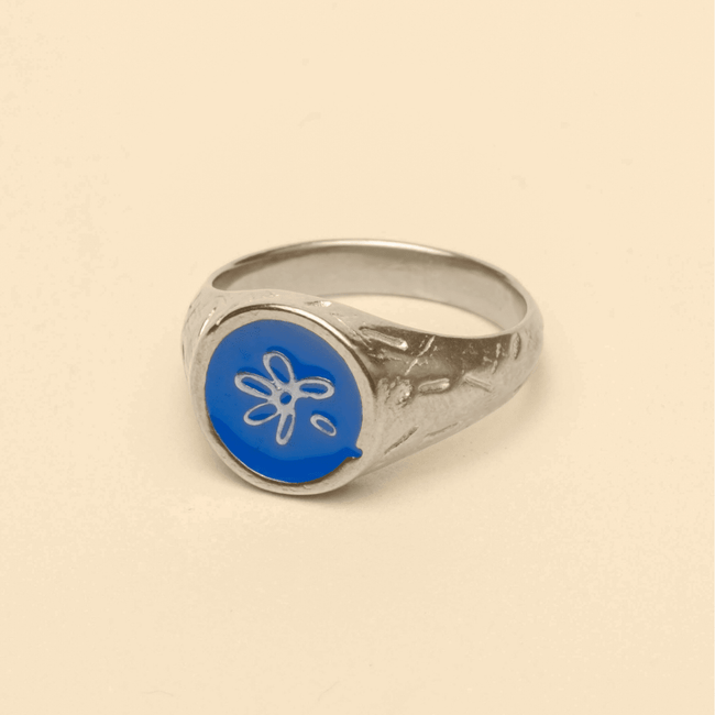 LOST PETAL RING - BLUE - FRAGMENT STUDIO