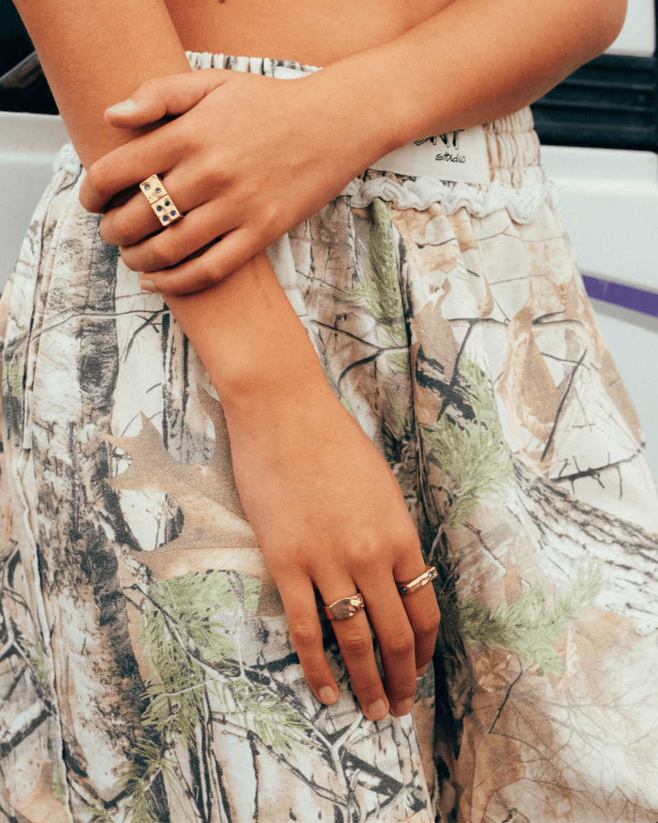 Gold Signet Ring – Molten Heart – Melting Heart – Fragment Studio