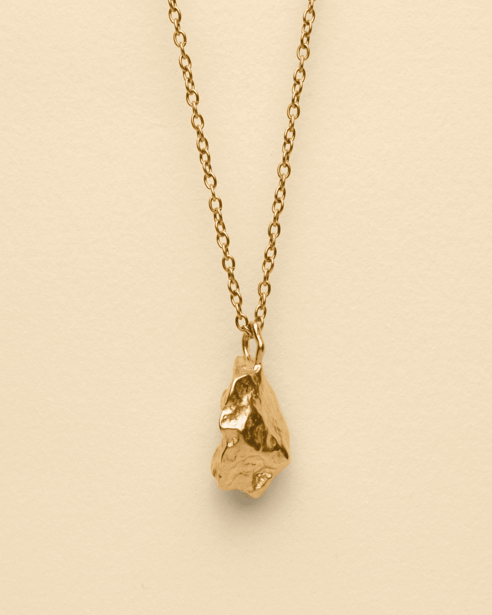 Collier Or – Nugget – Pendentif Pépite – Fragment Studio