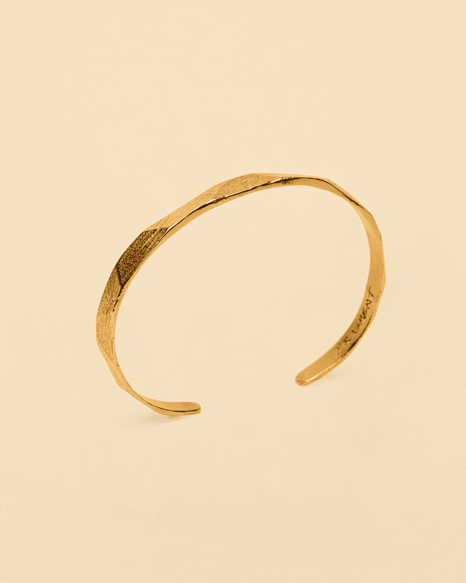 Jonc Or – Riviera – Finition Martelée – Fragment Studio