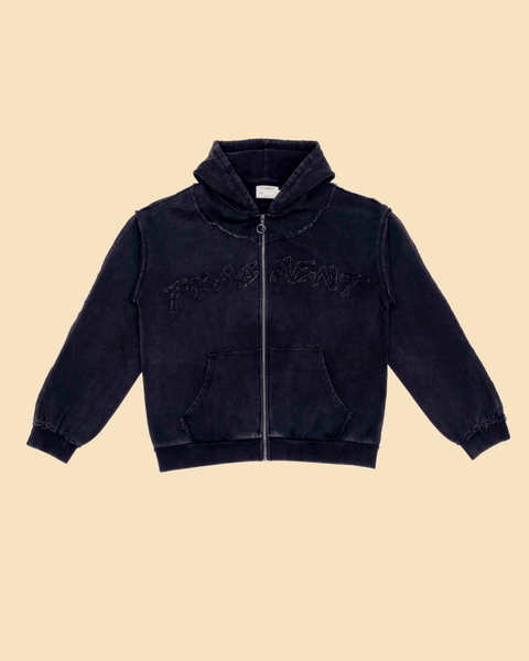 ROOTS ZIP UP HOODIE - BLACK – FRAGMENT STUDIO
