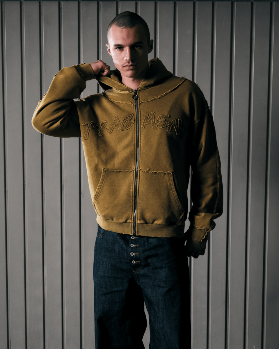 ROOTS ZIP UP HOODIE - KHAKI - FRAGMENT STUDIO