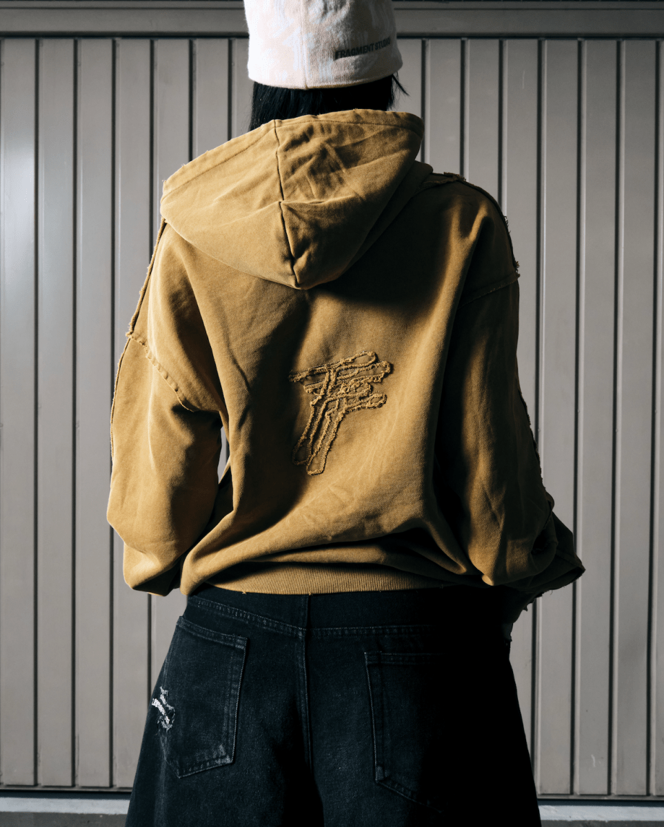 ROOTS ZIP UP HOODIE - KHAKI - FRAGMENT STUDIO