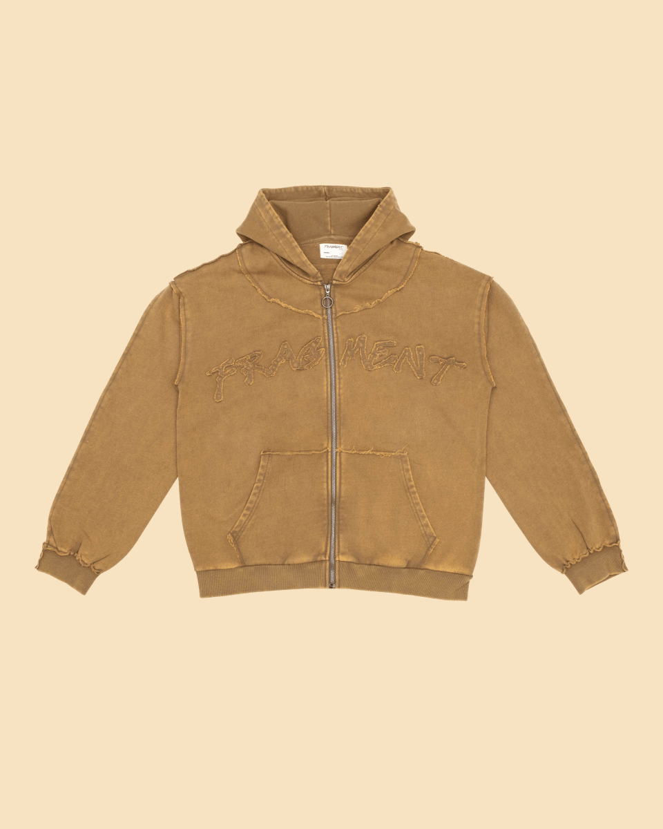 ROOTS ZIP UP HOODIE - KHAKI - FRAGMENT STUDIO