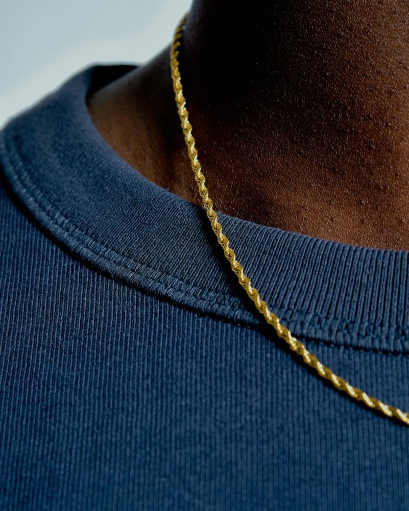 Gold Chain Necklace – Rope – Rope Twist Chain – Fragment Studio