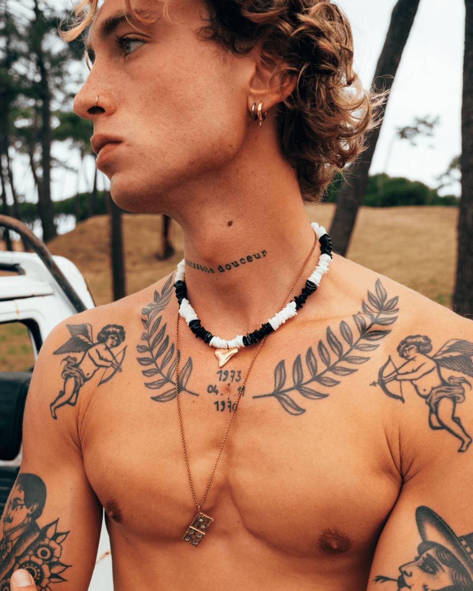 Gold Shell Necklace – Sharktooth – Shark Tooth Pendant – Fragment Studio
