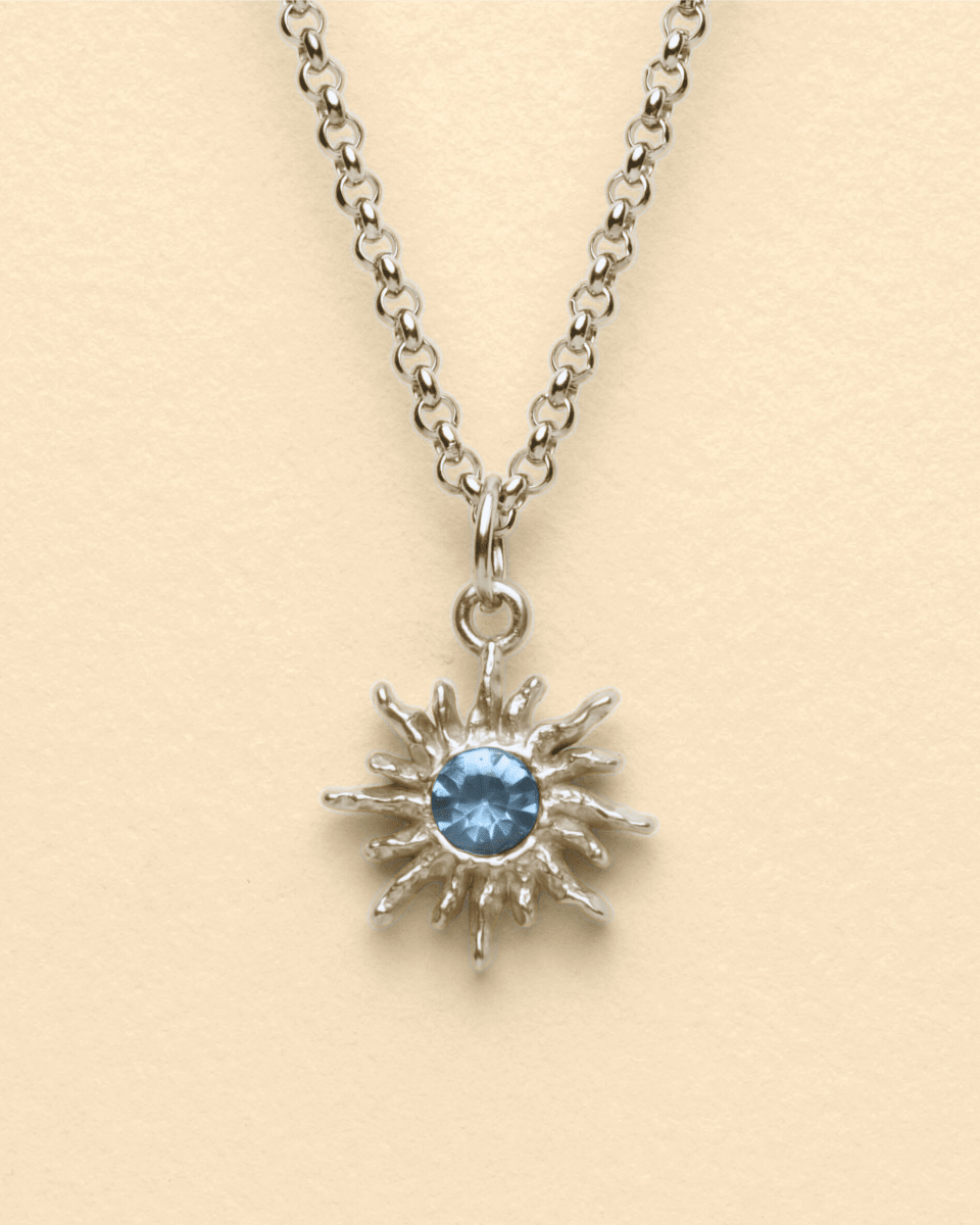 SOLAR FLARE NECKLACE - BLUE - FRAGMENT STUDIO
