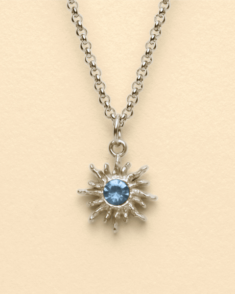 SOLAR FLARE NECKLACE - BLUE