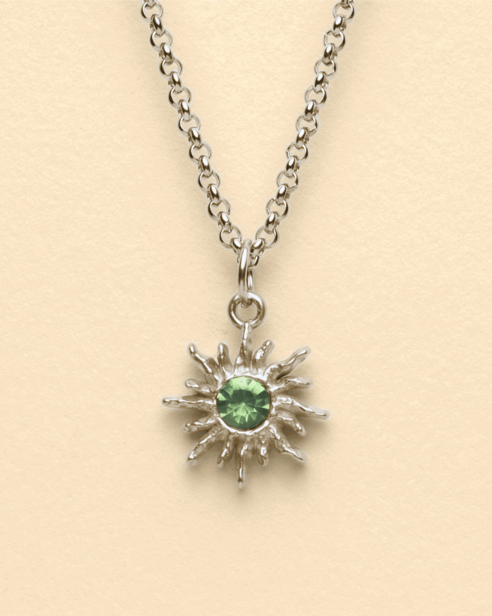 SOLAR FLARE NECKLACE - GREEN - FRAGMENT STUDIO