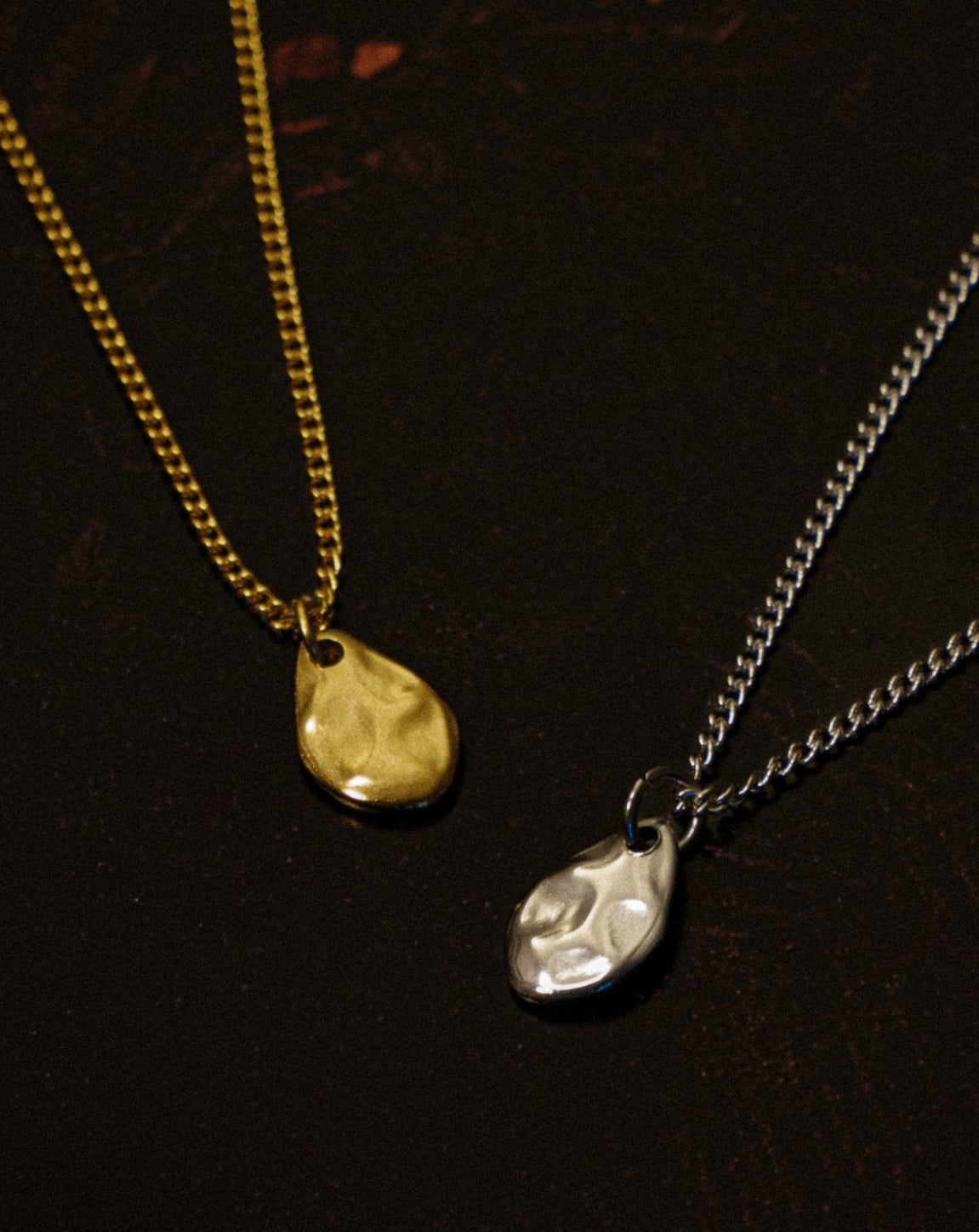 Collier Or – Teardrop – Pendentif Goutte – Fragment Studio