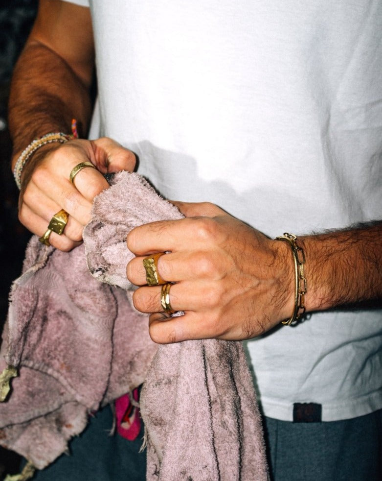 Gold Ring – Twin – Set of 2 Stacking Rings – Fragment Studio