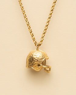 FOOTBALL HELMET PENDANT [GOLD]