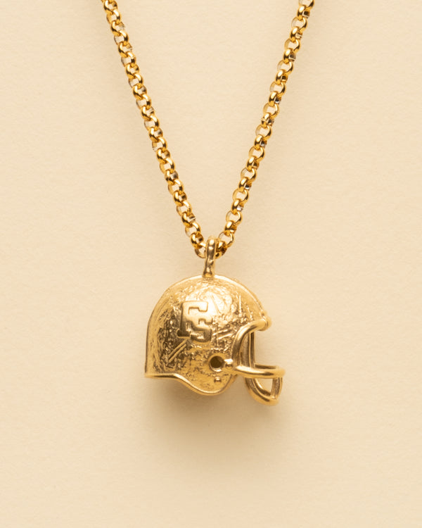 FOOTBALL HELMET PENDANT [GOLD]