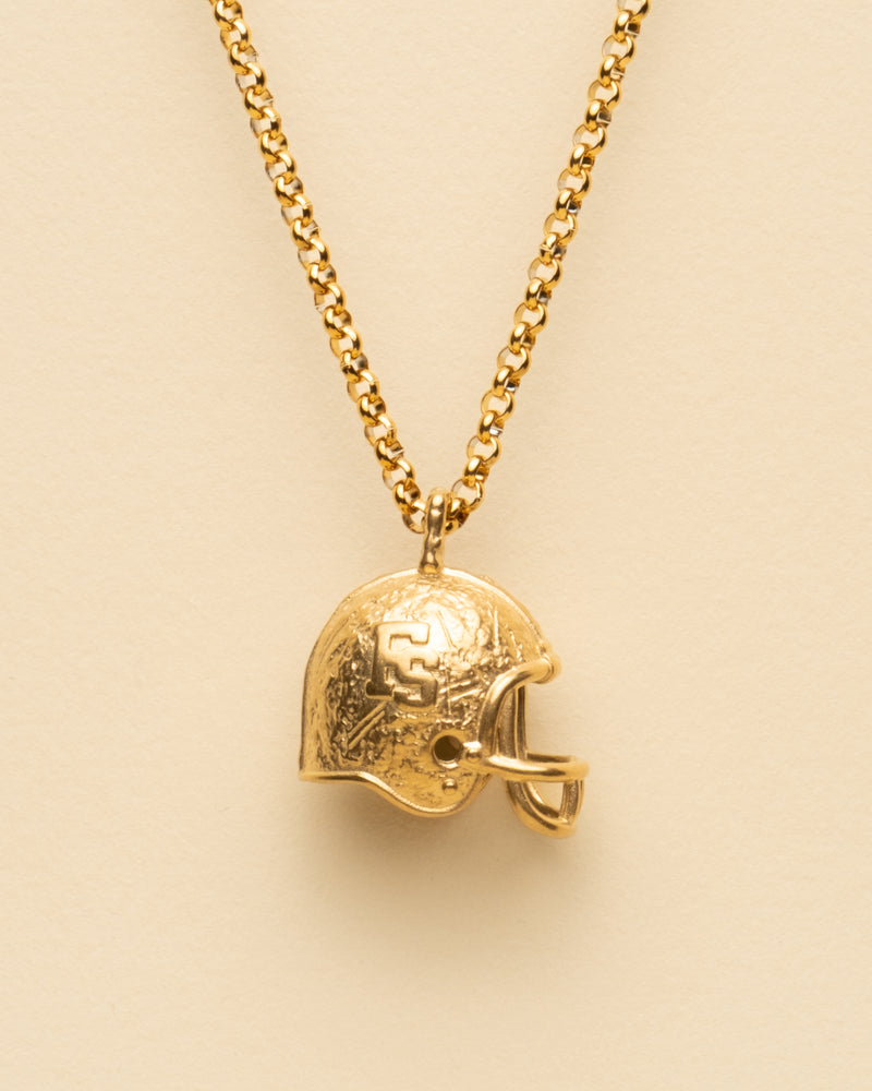 FOOTBALL HELMET PENDANT [GOLD]
