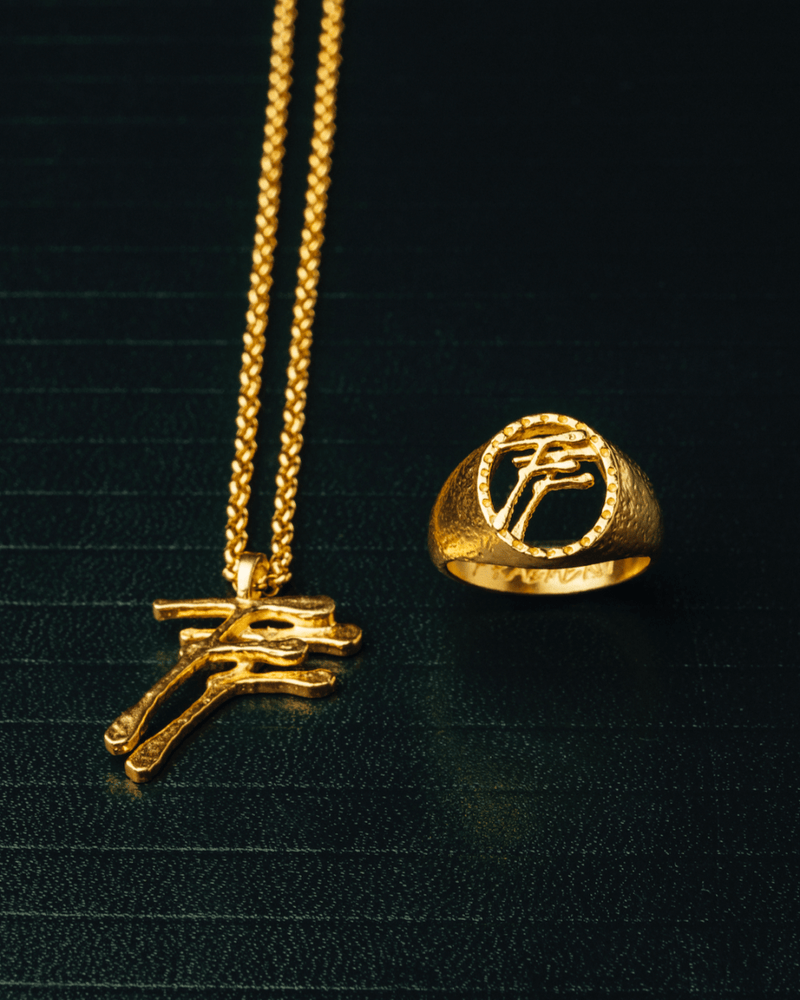 925 SIGNATURE RING [GOLD] - FRAGMENT STUDIO