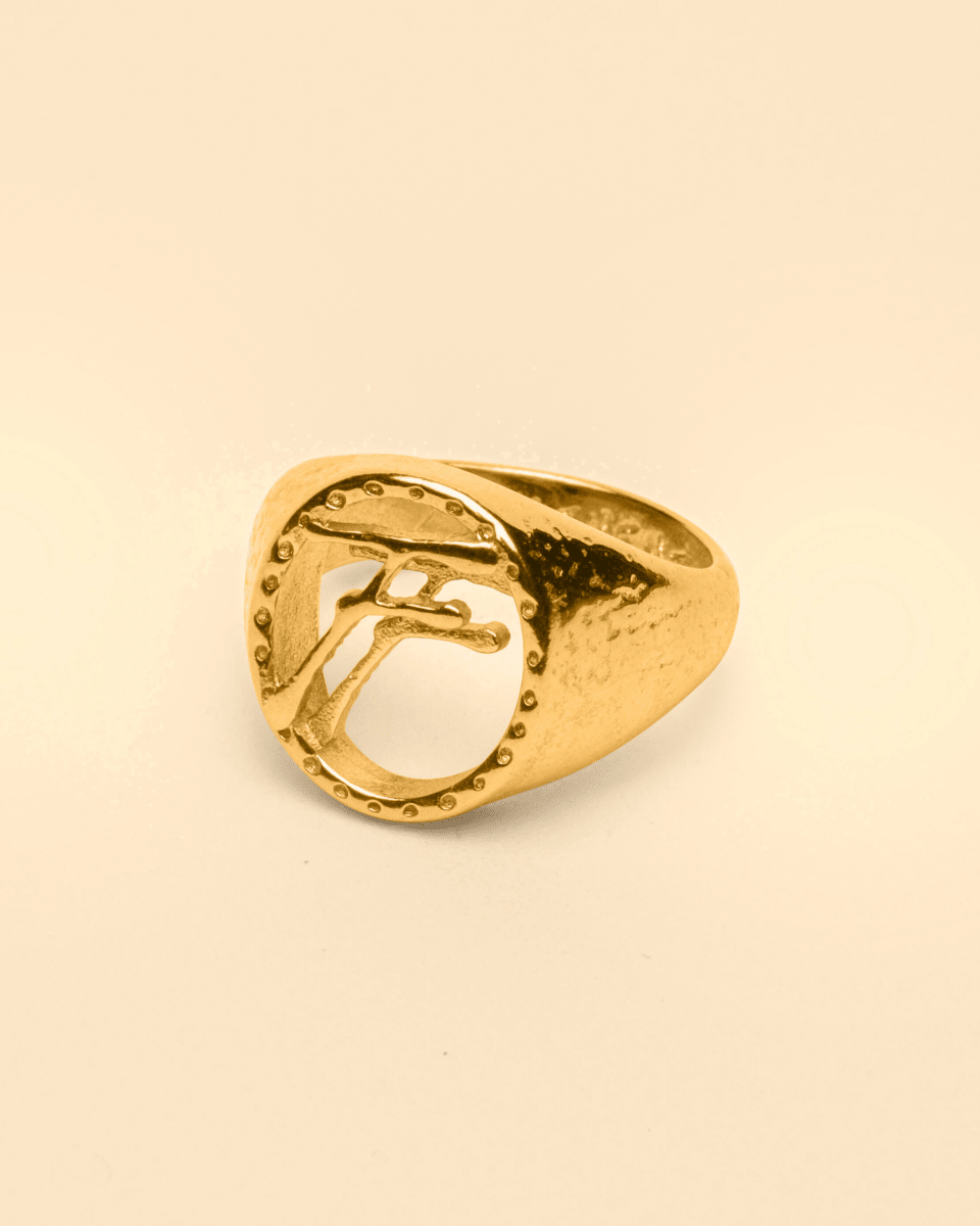 925 SIGNATURE RING [GOLD] - FRAGMENT STUDIO