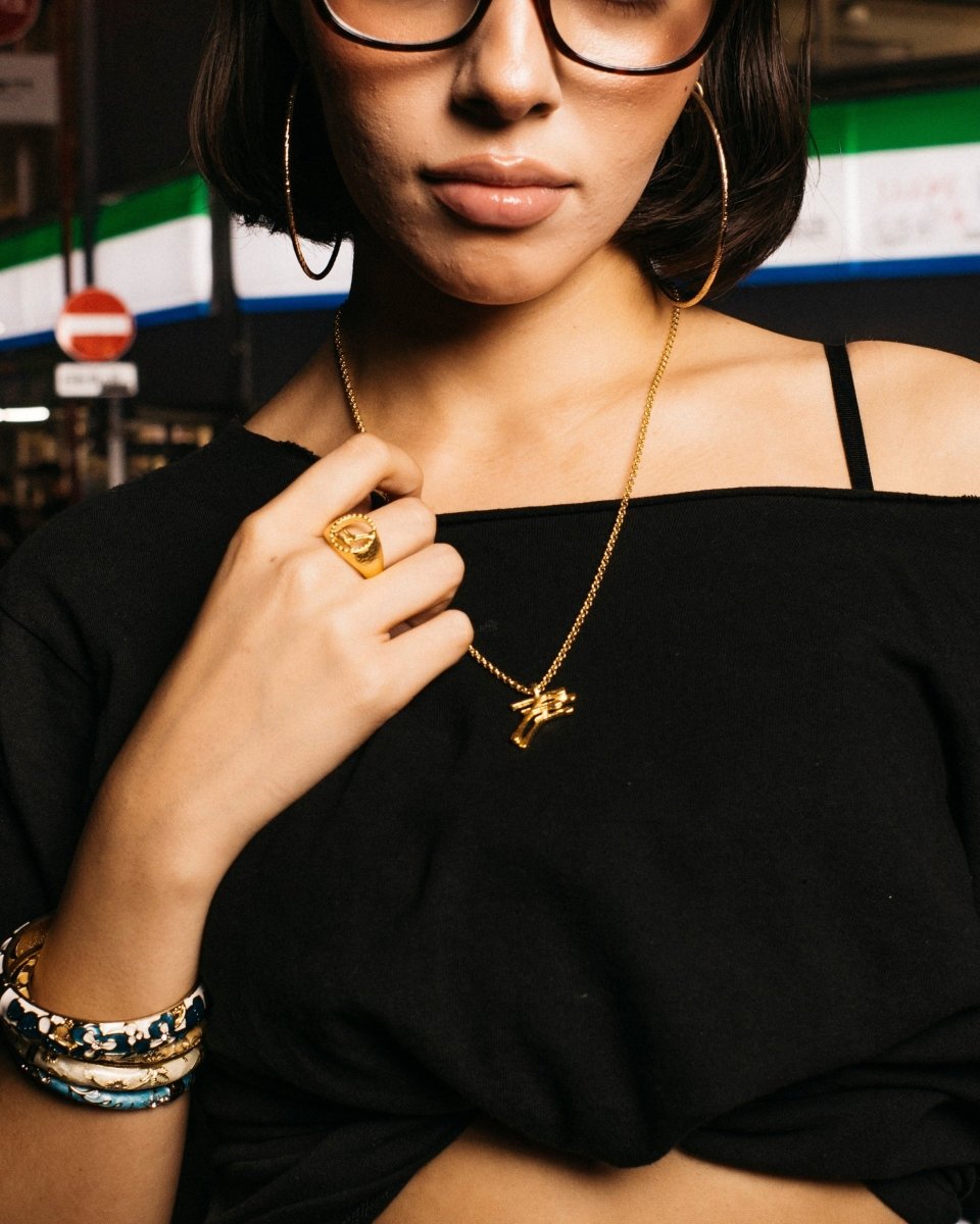 925 SIGNATURE RING [GOLD] - FRAGMENT STUDIO