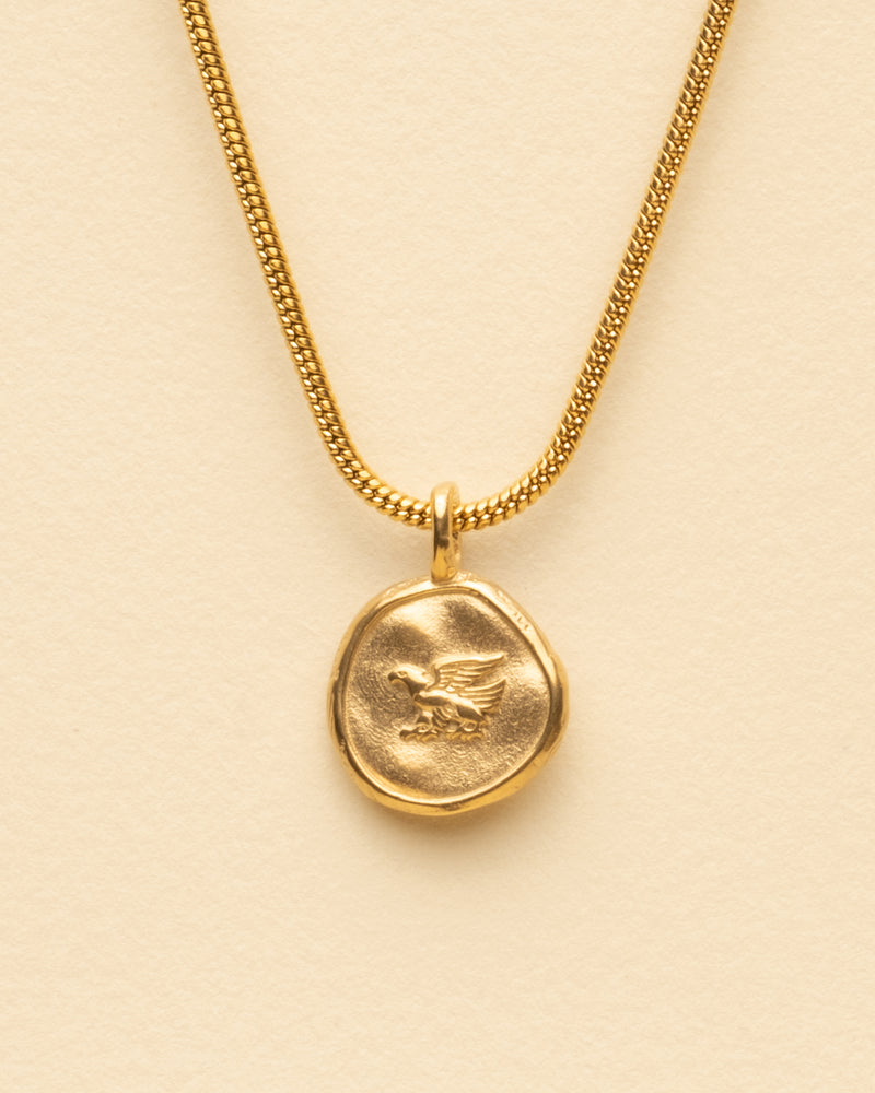 EAGLE MEDALLION PENDANT [GOLD]