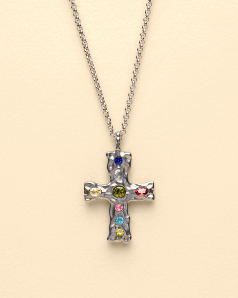 GEM CROSS NECKLACE