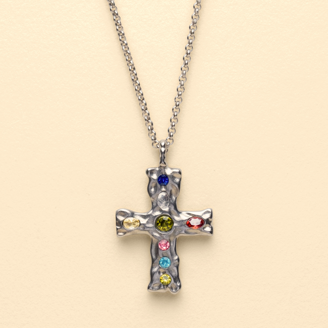 GEM CROSS NECKLACE