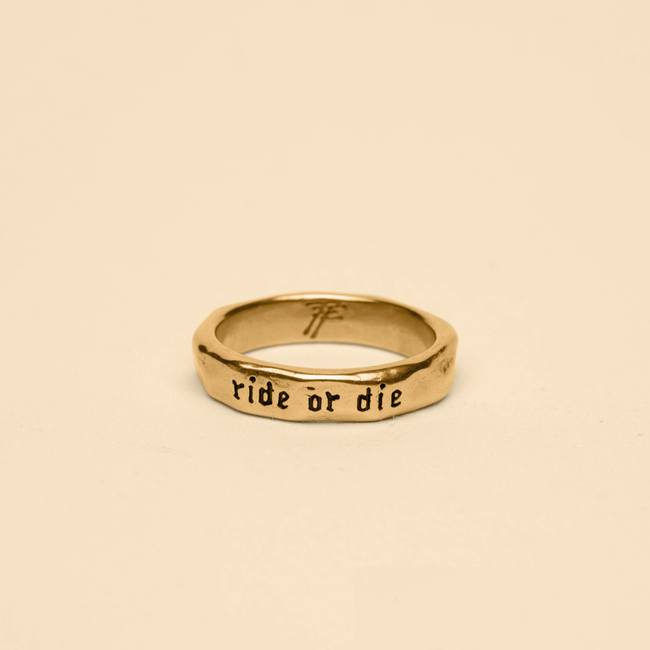 RIDE OR DIE RING [GOLD]
