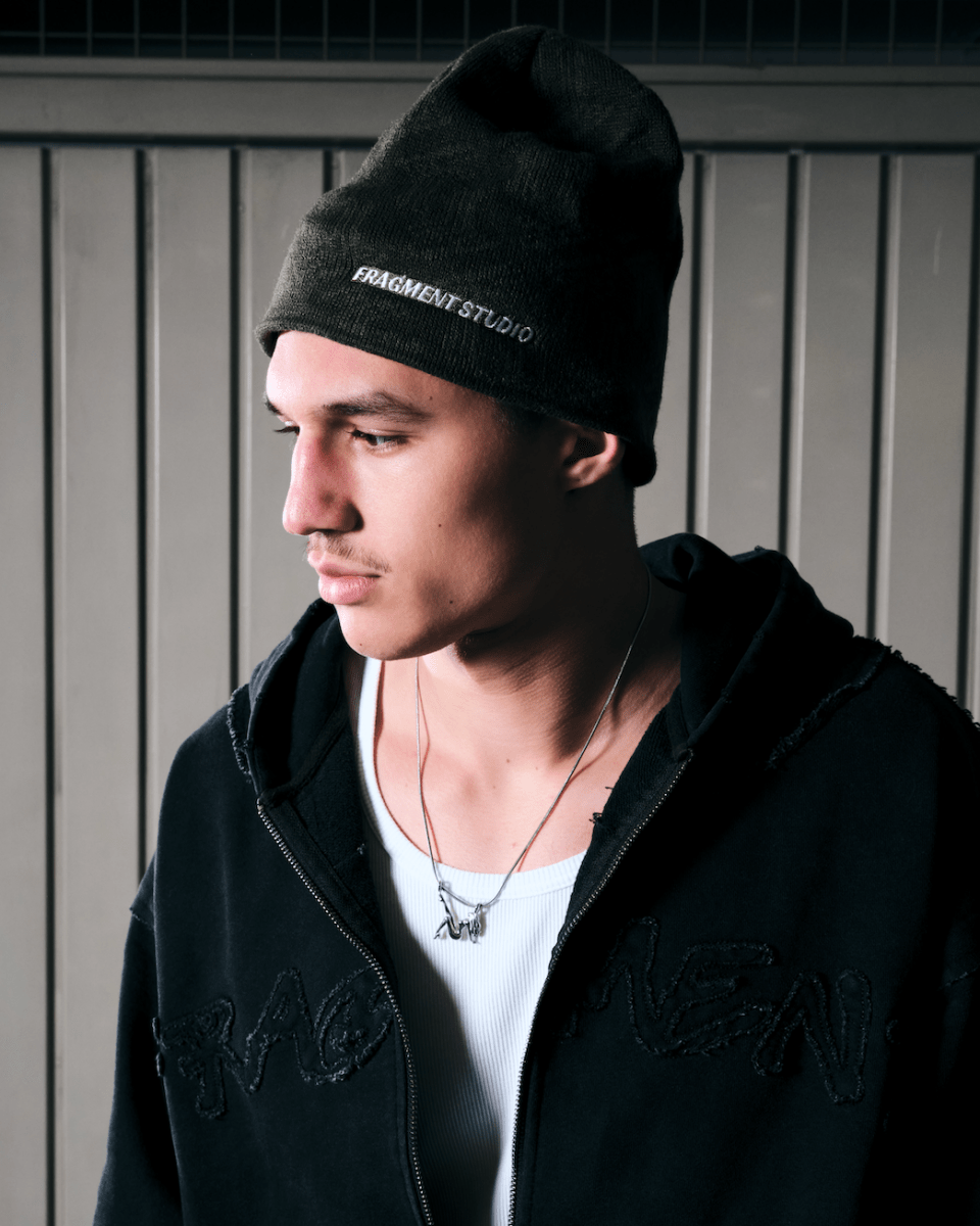 BEANIE MONOGRAM - KHAKI - FRAGMENT STUDIO