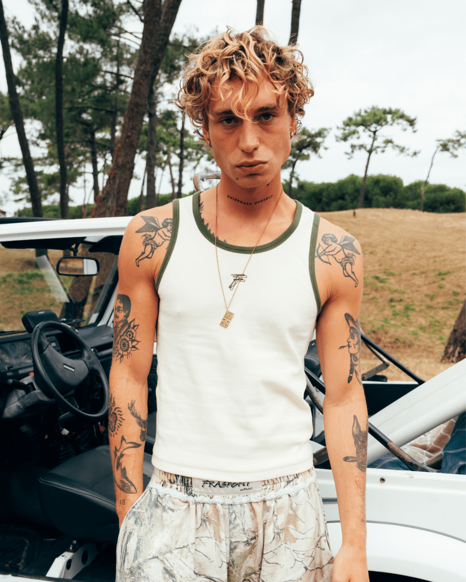 CREAM TANK TOP - FRAGMENT STUDIO