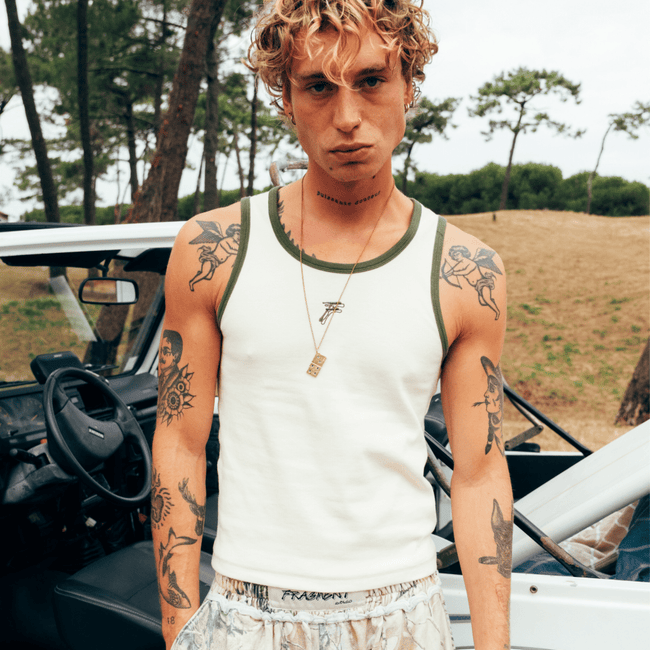 CREAM TANK TOP - FRAGMENT STUDIO