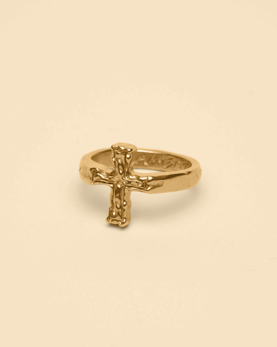 CROSS RING [GOLD] - FRAGMENT STUDIO