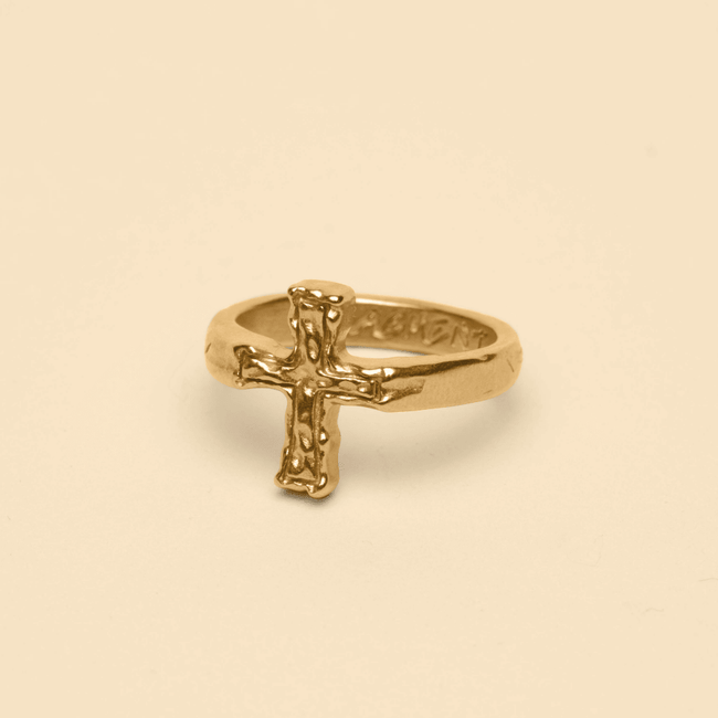 CROSS RING [GOLD] - FRAGMENT STUDIO