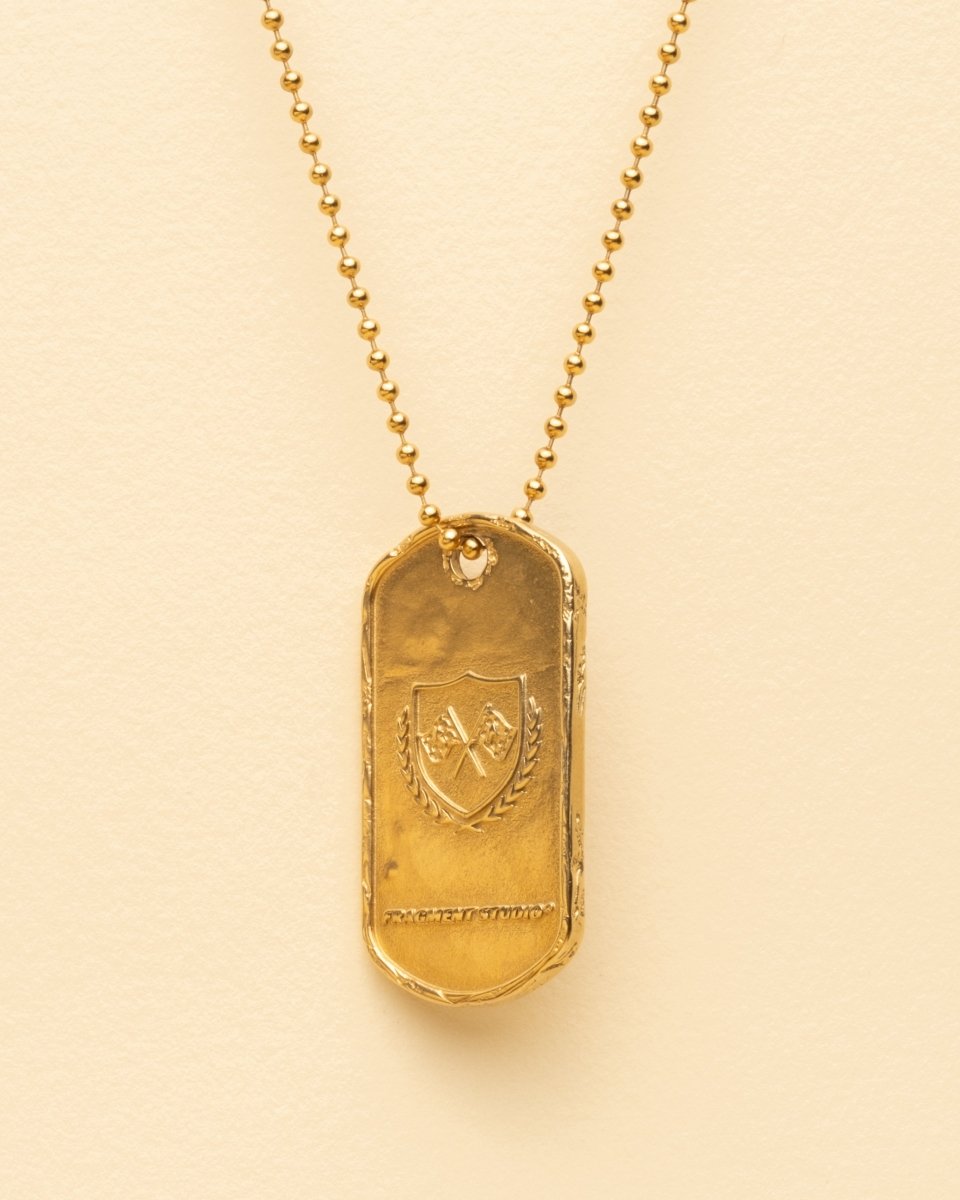 DOG TAG PENDANT [GOLD] - FRAGMENT STUDIO