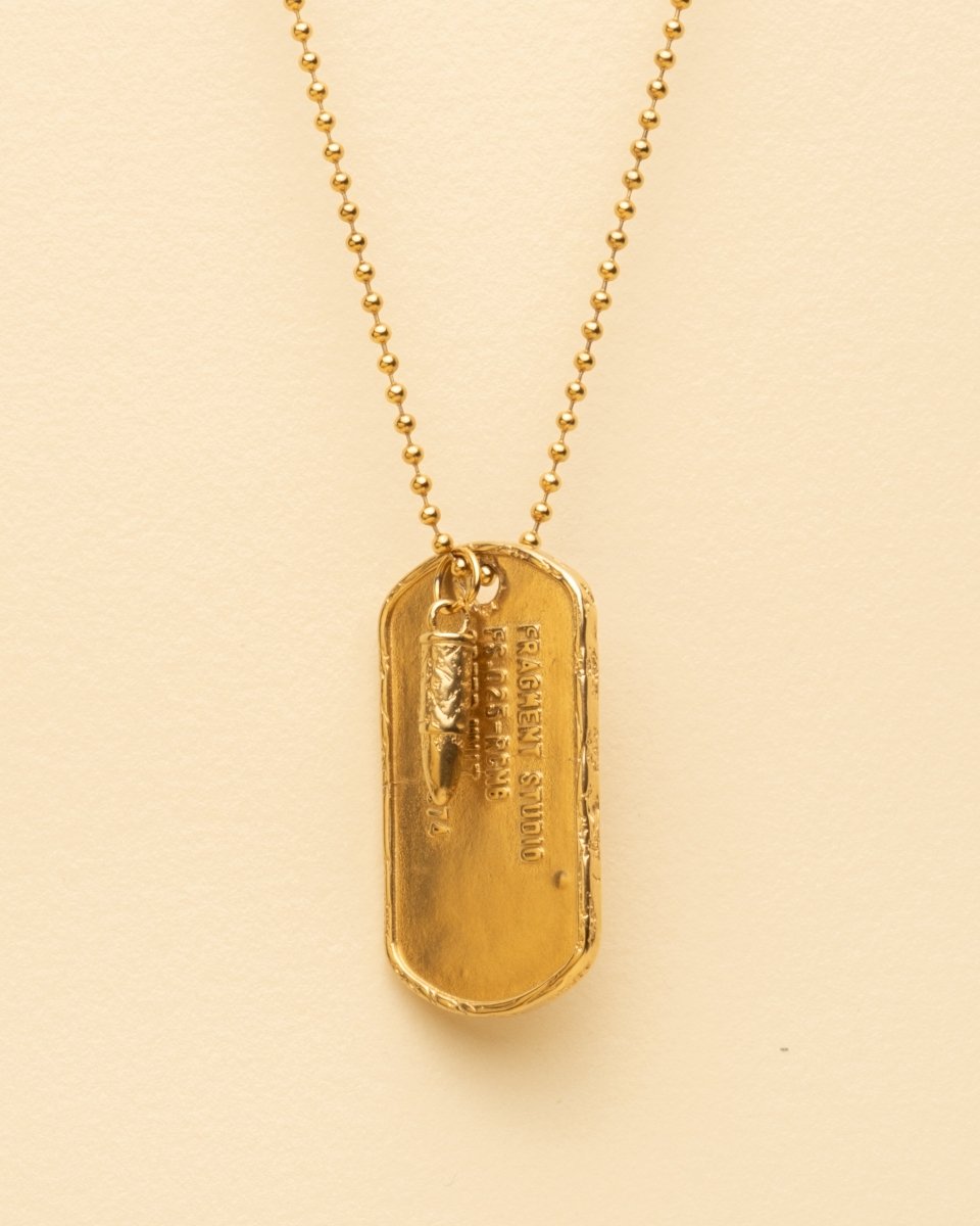 DOG TAG PENDANT [GOLD] - FRAGMENT STUDIO