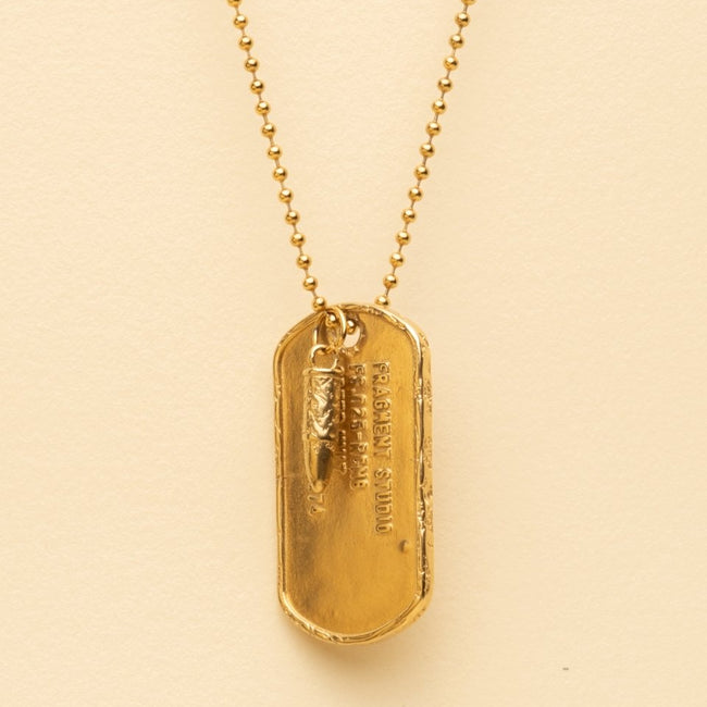 DOG TAG PENDANT [GOLD] - FRAGMENT STUDIO
