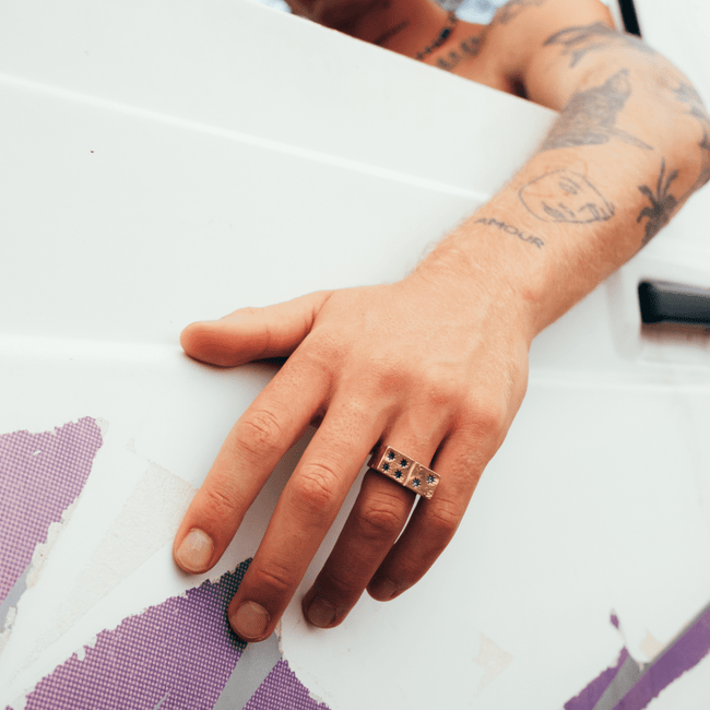 DOMINO RING [GOLD] - FRAGMENT STUDIO